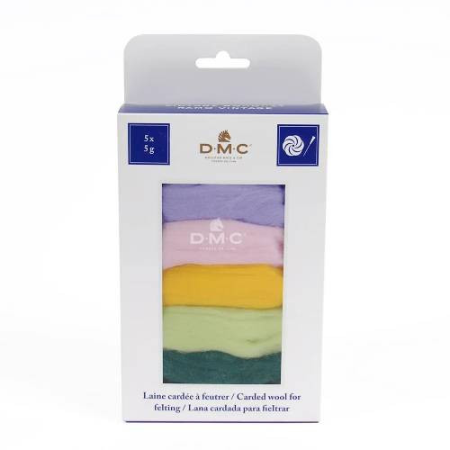dmc vlna na plstenie - rôzne varianty