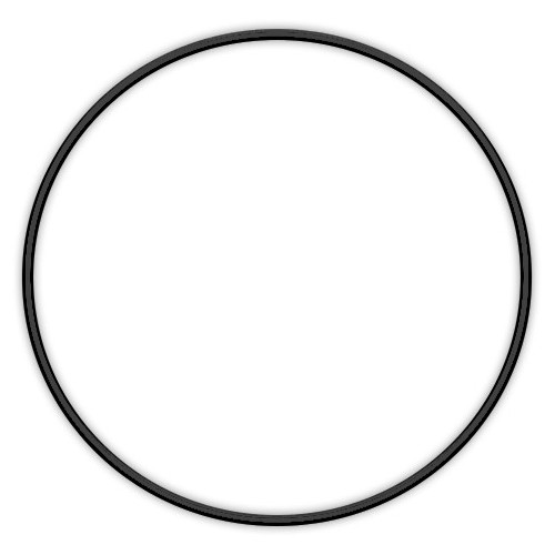 kovový kruh zlatý/strieborný/čierny/ružové zlato - čierny 20 cm