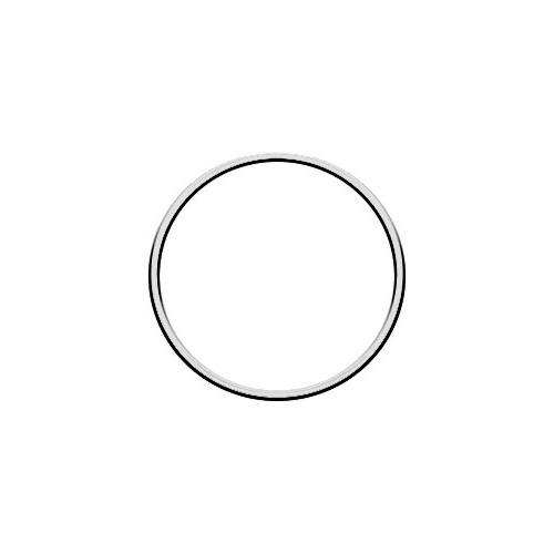 kovový kruh zlatý/strieborný/čierny/ružové zlato - strieborný 10 cm