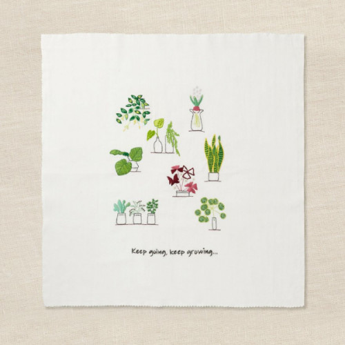 dmc gift of stitch - embroidery kit house plants